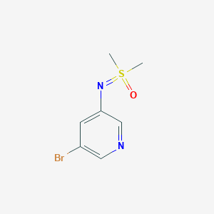 (5-Bromopyridin-3-yl)imino-dimethyl-oxo-lambda6-sulfane