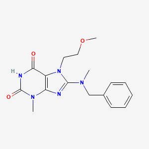 8-(benzyl(methyl)amino)-7-(2-methoxyethyl)-3-methyl-1H-purine-2,6(3H,7H)-dione