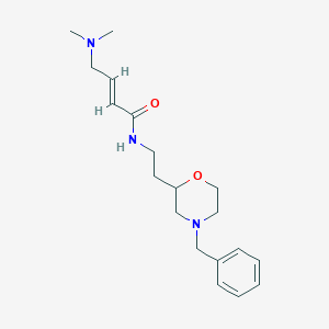 (E)-N-[2-(4-Benzylmorpholin-2-yl)ethyl]-4-(dimethylamino)but-2-enamide