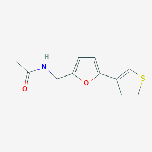 N-((5-(thiophen-3-yl)furan-2-yl)methyl)acetamide