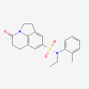 N-ethyl-4-oxo-N-(o-tolyl)-2,4,5,6-tetrahydro-1H-pyrrolo[3,2,1-ij]quinoline-8-sulfonamide