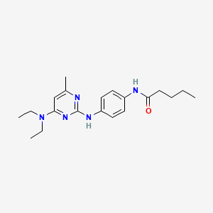 N-(4-((4-(diethylamino)-6-methylpyrimidin-2-yl)amino)phenyl)pentanamide