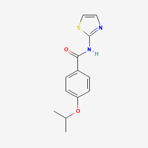 molecular formula C13H14N2O2S B2368010 4-(丙-2-氧基)-N-(1,3-噻唑-2-基)苯甲酰胺 CAS No. 315240-56-3