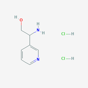 molecular formula C7H12Cl2N2O B2368014 2-Amino-2-pyridin-3-YL-ethanol dihydrochloride CAS No. 1187930-70-6; 372144-01-9