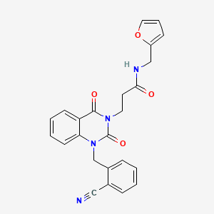 3-[1-(2-cyanobenzyl)-2,4-dioxo-1,4-dihydroquinazolin-3(2H)-yl]-N-(2-furylmethyl)propanamide
