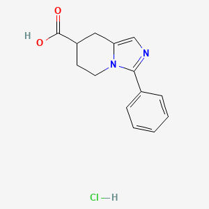 3-phenyl-5H,6H,7H,8H-imidazo[1,5-a]pyridine-7-carboxylic acid hydrochloride