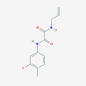 molecular formula C12H13FN2O2 B2368035 N1-烯丙基-N2-(3-氟-4-甲基苯基)草酰胺 CAS No. 941945-76-2