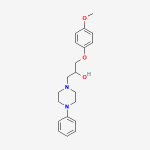1-(4-Methoxyphenoxy)-3-(4-phenylpiperazin-1-yl)propan-2-ol