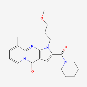 1-(3-methoxypropyl)-9-methyl-2-(2-methylpiperidine-1-carbonyl)pyrido[1,2-a]pyrrolo[2,3-d]pyrimidin-4(1H)-one