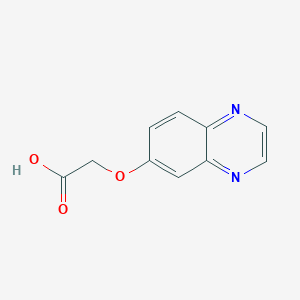 molecular formula C10H8N2O3 B2368047 (Quinoxalin-6-yloxy)acetic acid CAS No. 443292-90-8
