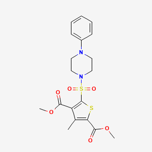 Dimethyl 3-methyl-5-[(4-phenylpiperazin-1-yl)sulfonyl]thiophene-2,4-dicarboxylate