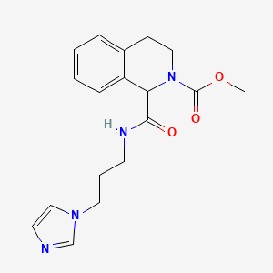 methyl 1-((3-(1H-imidazol-1-yl)propyl)carbamoyl)-3,4-dihydroisoquinoline-2(1H)-carboxylate