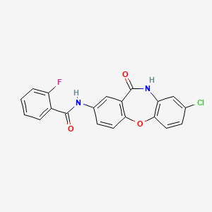 N-(8-chloro-11-oxo-10,11-dihydrodibenzo[b,f][1,4]oxazepin-2-yl)-2-fluorobenzamide