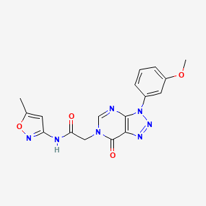 2-(3-(3-methoxyphenyl)-7-oxo-3H-[1,2,3]triazolo[4,5-d]pyrimidin-6(7H)-yl)-N-(5-methylisoxazol-3-yl)acetamide