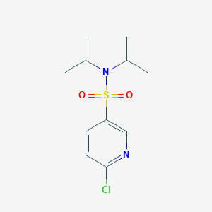 molecular formula C11H17ClN2O2S B2368069 6-chloro-N,N-di(propan-2-yl)pyridine-3-sulfonamide CAS No. 568566-62-1