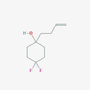 molecular formula C10H16F2O B2368094 1-But-3-enyl-4,4-difluorocyclohexan-1-ol CAS No. 2024081-39-6