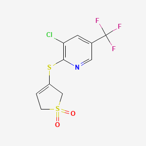 3-[3-Chloro-5-(trifluoromethyl)pyridin-2-yl]sulfanyl-2,5-dihydrothiophene 1,1-dioxide