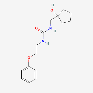 molecular formula C15H22N2O3 B2368113 1-((1-羟基环戊基)甲基)-3-(2-苯氧基乙基)脲 CAS No. 1396860-40-4