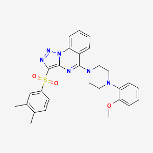 3-[(3,4-Dimethylphenyl)sulfonyl]-5-[4-(2-methoxyphenyl)piperazin-1-yl][1,2,3]triazolo[1,5-a]quinazoline
