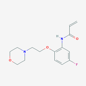 N-[5-Fluoro-2-(2-morpholin-4-ylethoxy)phenyl]prop-2-enamide