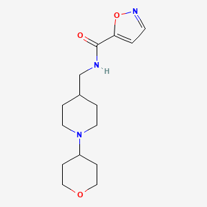 N-((1-(tetrahydro-2H-pyran-4-yl)piperidin-4-yl)methyl)isoxazole-5-carboxamide