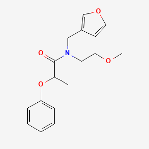 N-(furan-3-ylmethyl)-N-(2-methoxyethyl)-2-phenoxypropanamide