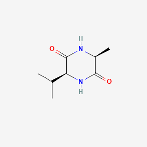 molecular formula C8H14N2O2 B2368148 (3S,6S)-3-Isopropyl-6-methylpiperazine-2,5-dione CAS No. 15136-26-2