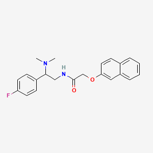 molecular formula C22H23FN2O2 B2368149 N-(2-(dimethylamino)-2-(4-fluorophenyl)ethyl)-2-(naphthalen-2-yloxy)acetamide CAS No. 941896-49-7