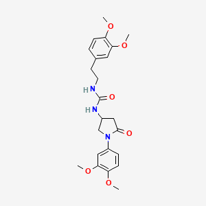 1-(3,4-Dimethoxyphenethyl)-3-(1-(3,4-dimethoxyphenyl)-5-oxopyrrolidin-3-yl)urea