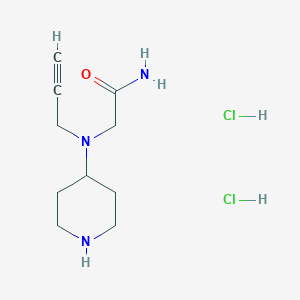 2-[Piperidin-4-yl(prop-2-ynyl)amino]acetamide;dihydrochloride