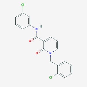 molecular formula C19H14Cl2N2O2 B2368176 1-(2-chlorobenzyl)-N-(3-chlorophenyl)-2-oxo-1,2-dihydropyridine-3-carboxamide CAS No. 941952-49-4