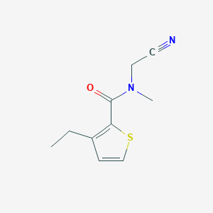 molecular formula C10H12N2OS B2368182 N-(cyanomethyl)-3-ethyl-N-methylthiophene-2-carboxamide CAS No. 1311779-08-4