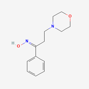 molecular formula C13H18N2O2 B2368188 1-(Hydroxyimino)-3-morpholin-4-yl-1-phenylpropane CAS No. 87620-69-7