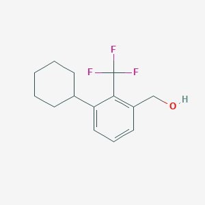 [3-Cyclohexyl-2-(trifluoromethyl)phenyl]methanol