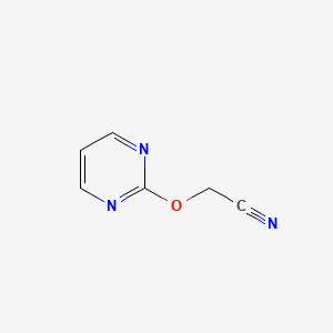 molecular formula C6H5N3O B2368215 Cyanomethoxypyrimidine CAS No. 1849272-26-9