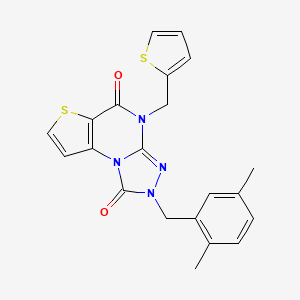 2-(2,5-Dimethylbenzyl)-4-(2-thienylmethyl)-2,4-dihydrothieno[2,3-e][1,2,4]triazolo[4,3-a]pyrimidine-1,5-dione