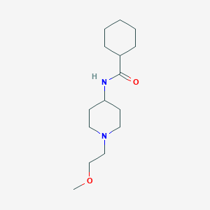 molecular formula C15H28N2O2 B2368230 N-[1-(2-methoxyethyl)piperidin-4-yl]cyclohexanecarboxamide CAS No. 1421490-23-4