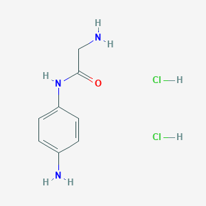 2-amino-N-(4-aminophenyl)acetamide dihydrochloride