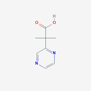 molecular formula C8H10N2O2 B2368242 2-Methyl-2-(pyrazin-2-yl)propanoic acid CAS No. 1209049-55-7