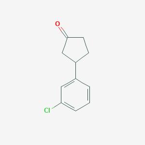 molecular formula C11H11ClO B2368247 3-(3-氯苯基)环戊酮 CAS No. 635682-02-9