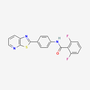 2,6-difluoro-N-(4-(thiazolo[5,4-b]pyridin-2-yl)phenyl)benzamide