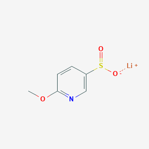 molecular formula C6H6LiNO3S B2368258 Lithium(1+) ion 6-methoxypyridine-3-sulfinate CAS No. 2098851-55-7