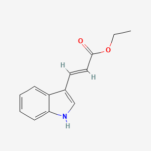 molecular formula C13H13NO2 B2368260 Ethyl indole-3-acrylate CAS No. 15181-86-9