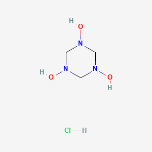 molecular formula C3H10ClN3O3 B2368279 Formaldoxime trimer hydrochloride CAS No. 62479-72-5; 6286-29-9