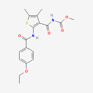 Methyl (2-(4-ethoxybenzamido)-4,5-dimethylthiophene-3-carbonyl)carbamate