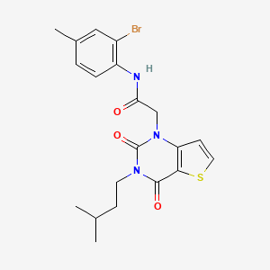 N-(2-bromo-4-methylphenyl)-2-[3-(3-methylbutyl)-2,4-dioxo-3,4-dihydrothieno[3,2-d]pyrimidin-1(2H)-yl]acetamide