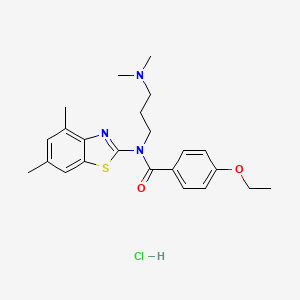 N-(3-(dimethylamino)propyl)-N-(4,6-dimethylbenzo[d]thiazol-2-yl)-4-ethoxybenzamide hydrochloride