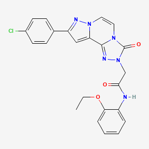 2-[9-(4-chlorophenyl)-3-oxopyrazolo[1,5-a][1,2,4]triazolo[3,4-c]pyrazin-2(3H)-yl]-N-(2-ethoxyphenyl)acetamide