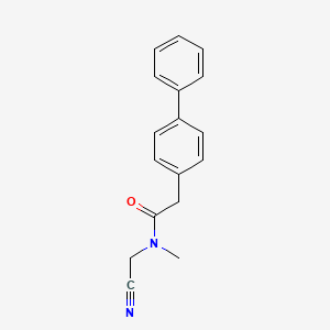 2-{[1,1'-biphenyl]-4-yl}-N-(cyanomethyl)-N-methylacetamide