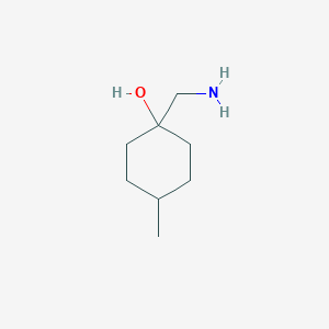 molecular formula C8H17NO B2368324 1-Aminomethyl-4-methyl-cyclohexanol CAS No. 37022-22-3